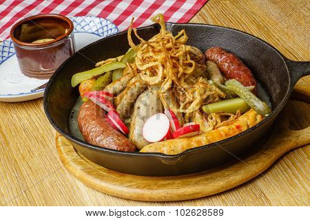 sausages in the bar