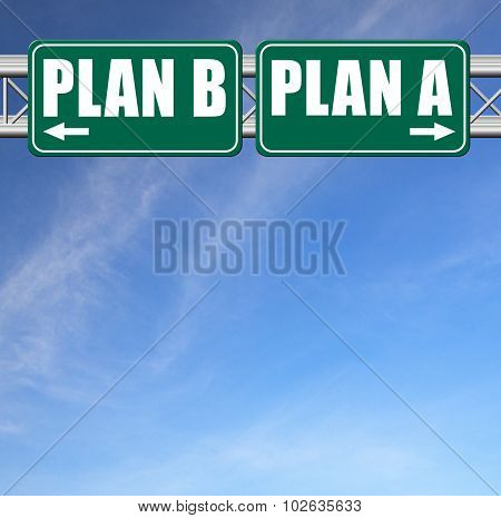 Plan A Or B Alternative Options