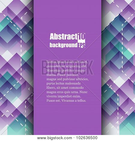 Brochure template with abstract background.