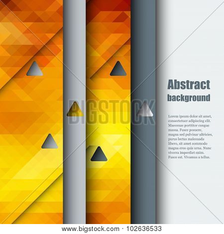 Brochure template with abstract background.