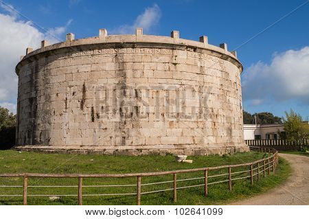 Round Stone Antic Mausoleum
