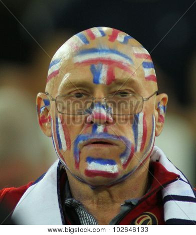 LONDON, ENGLAND - SEPTEMBER 23 2015 The 2015 Rugby World Cup Pool D match between France and Romania at The Stadium, Queen Elizabeth Olympic Park.