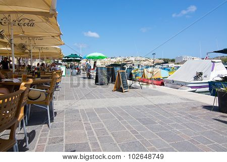 Marsaxlokk Restaurant Pier