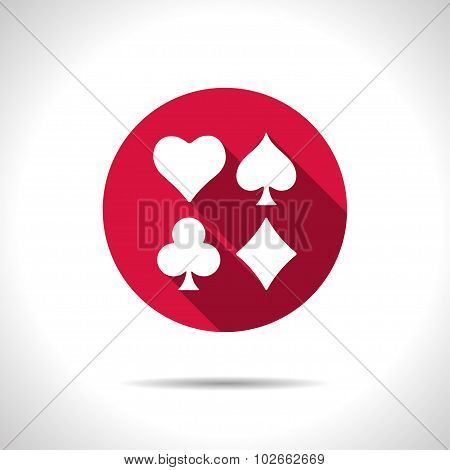 Vector game cards icon. Eps10