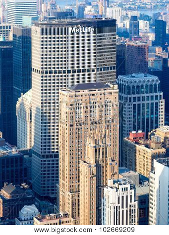 NEW YORK,USA - AUGUST 15,2015 : The Metlife building in New York City