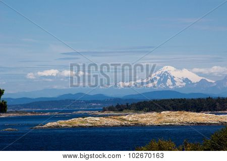 View Of Mt Rainier From Victoria, Bc