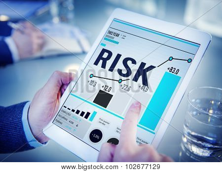 Risk Management Business Investment Unsteady Concept