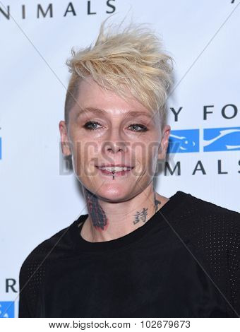 LOS ANGELES - AUG 29:  Otep Shamaya Mercy for Animals presents 'Hidden Heroes' Gala  on August 29, 2015 in Hollywood, CA                