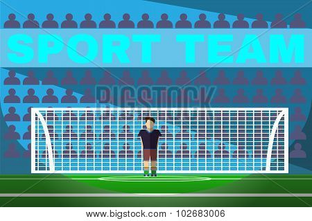 Goalkeeper Playing Soccer