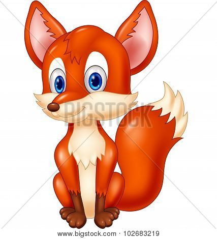 Cartoon animal fox illustration