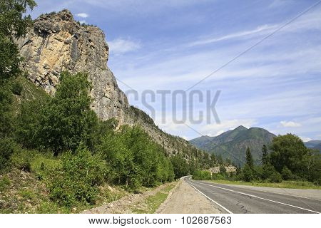 Beautiful Chuysky Trakt in Altai Mountains.