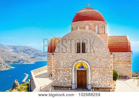 The Monastery of Agios Savvas in Kalymnos, Greece