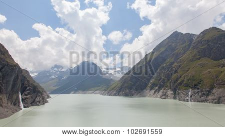 The Green Waters Of Lake Dix - Dam Grand Dixence - Switzerland