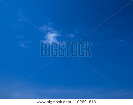 Clear Sky With Cloud