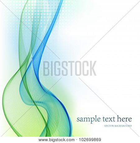 Abstract background with color smoke wave