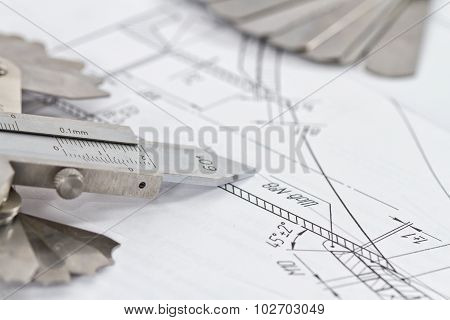 Templates For Visual Measurement Control Are On The Drawing Pipe Element