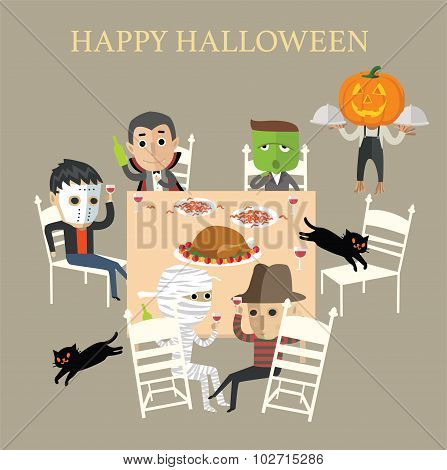 happy halloween eps10 format