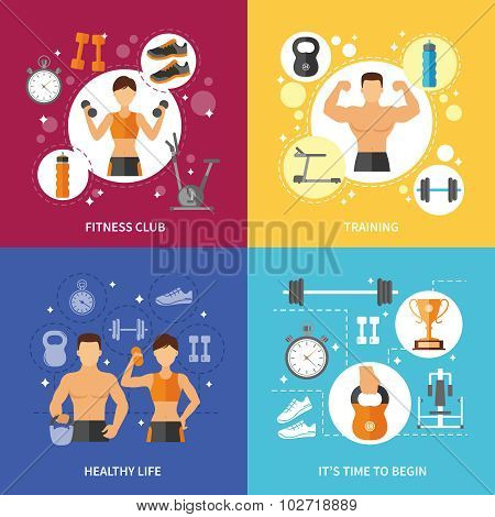 Fitness Club Healthy Life Concept