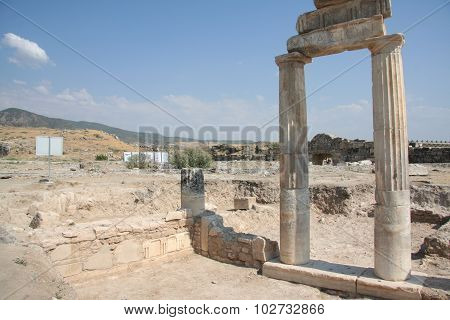 Column in  Hierapolis