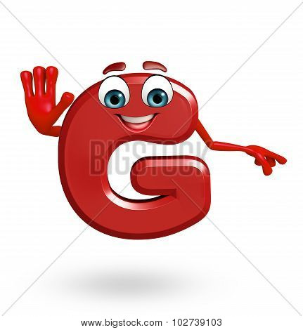 Cartoon Character Of Alphabet G