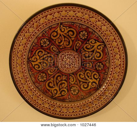 Placa de pintados à mão