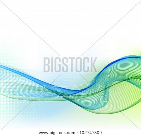 Abstract background with color smoke wave