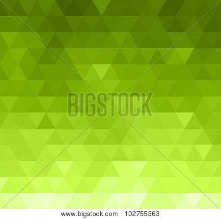 Abstract Green Triangle Background