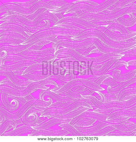 Abstract Pink Wave Background
