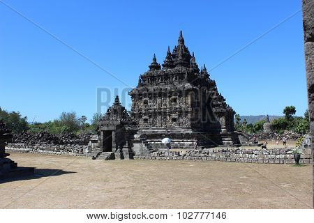 Budhism Temple And Statue in Jogja Indonesia