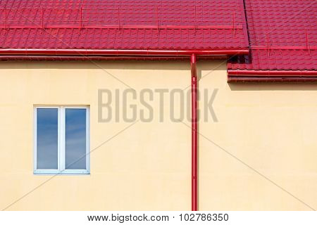 Gutter System Of New Home