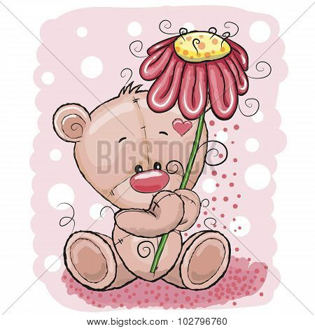 Bear With Flower
