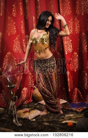 Arabic Belly Dancer Dancing