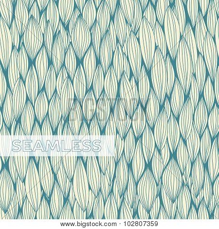 Vector Seamless Pattern With Curvy Elements
