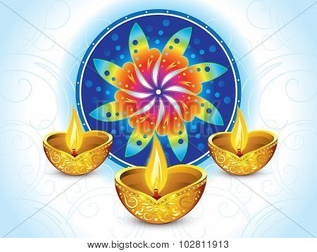 Abstract Colorful Artistic Colorful Diwali Background