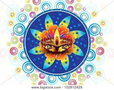 Abstract Colorful Artistic Diwali  Background