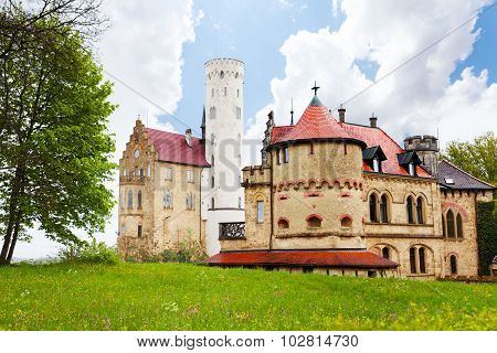 Old castle in Lichtenstein, Germany