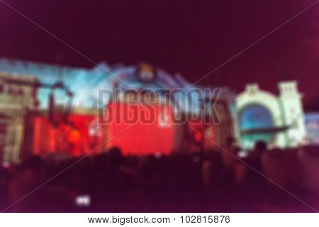 Light projection festival theme blur background