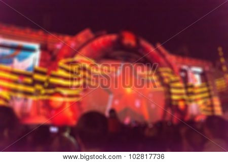 Light projection festival theme blur background