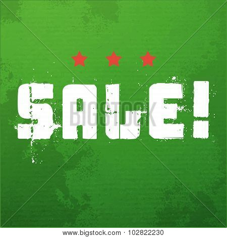 Sale Label Grunge Background