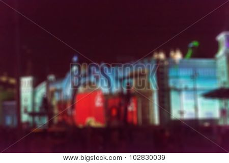 Light projection festival theme blur background