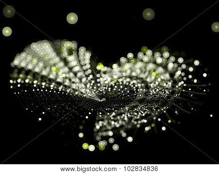 Abstract Blur-based Pearl Heart Computer-generated Image