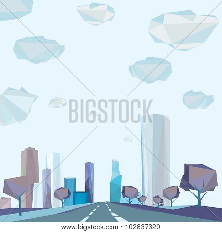 01 Polygonal city road