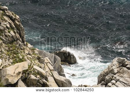 The waves and the wind .