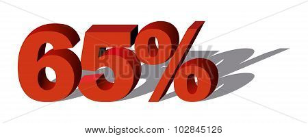 Illustration Vector Graphic Sale Percent 65
