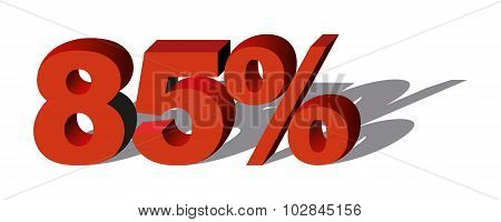 Illustration Vector Graphic Sale Percent 85