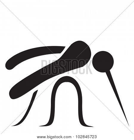 Stylized Mosquito - Vector illustration