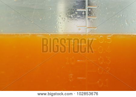 Fresh Orange Juice In The Jug Measure