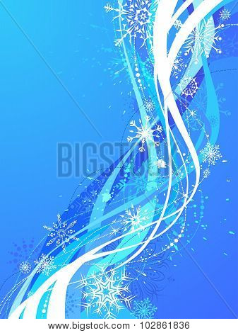 Blue Christmas Background.