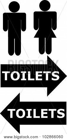 toilets sign