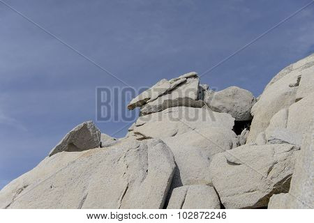 Rocks.